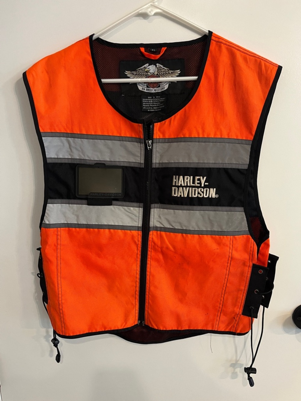 Men’s size S-L Harley Davidson Reflective Orange Riding Vest Please Read Below
